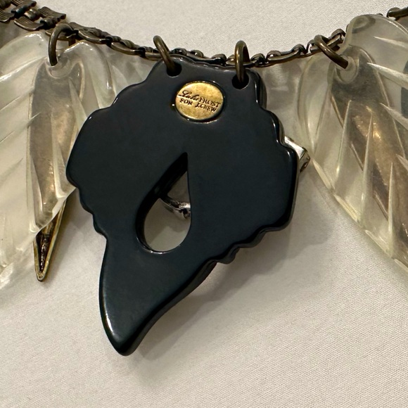 RARE Lulu Frost for J Crew Harvest Moon statement necklace rhinestone - Picture 6 of 11